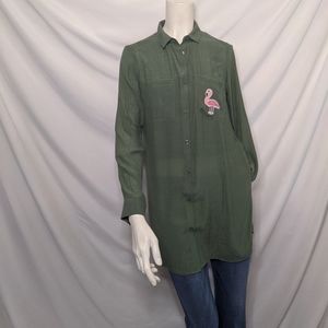 Divided by H and M | flamingo | tunic |  size 2